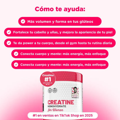 Monohidrato de creatina para mujeres