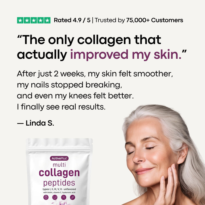 Multi Collagen Peptides Powder (Types I, II, III, V & X) – Unflavored